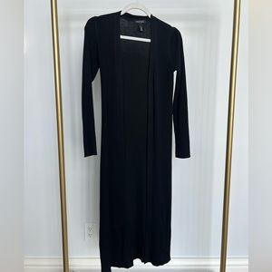 White House Black Market Long Ribbed Cardigan size small.